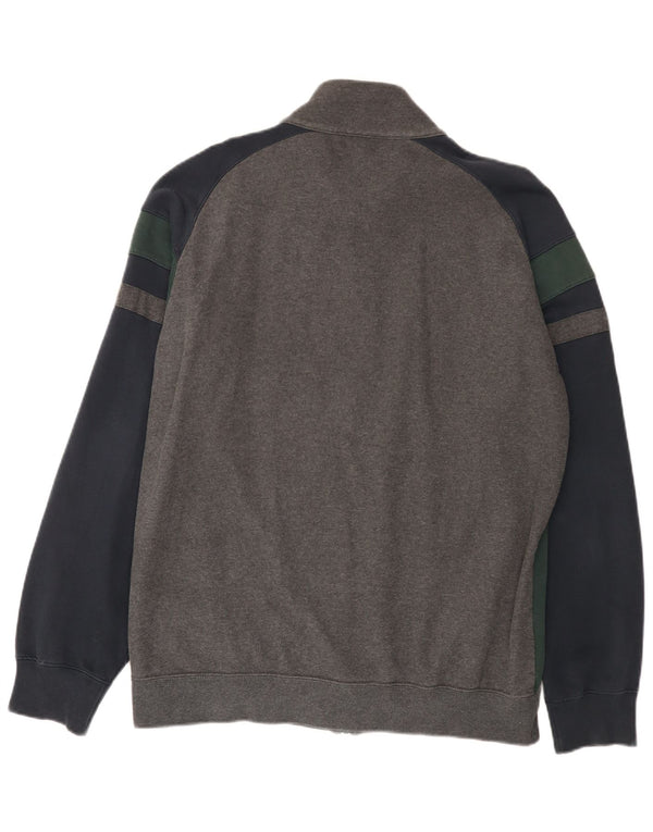Champion Herren-Trainingsanzug-Oberteil, Jacke, XL, Grau, Colourblock-Baumwolle