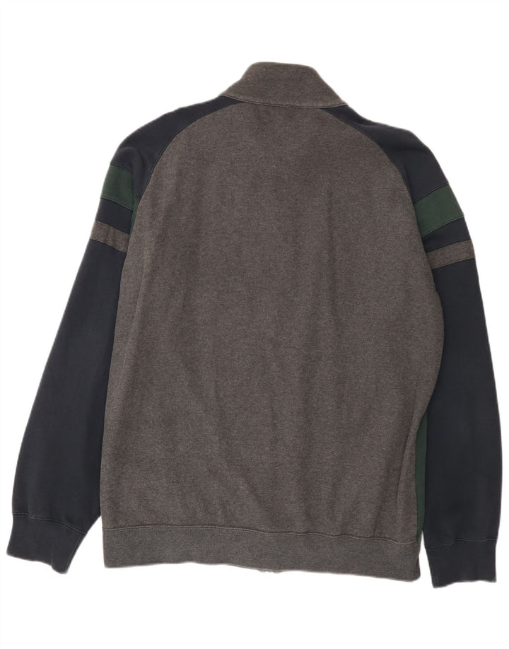 Champion Herren-Trainingsanzug-Oberteil, Jacke, XL, Grau, Colourblock-Baumwolle