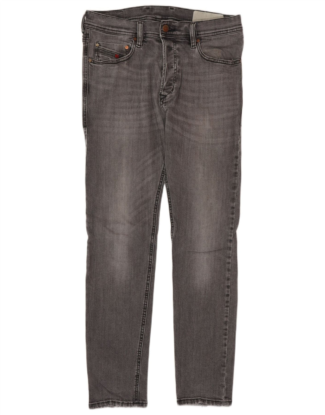 DIESEL Herren Skinny Jeans W29 L30 Graue Baumwolle