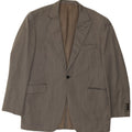Aquascutum Herren-Blazer mit 1 Knopf, UK 44, 2XL, graue Wolle mit Fischgrätenmuster