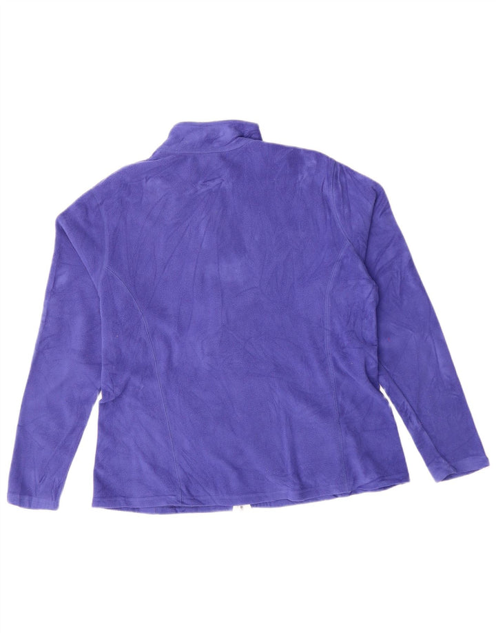 Eddie Bauer Damen Fleecejacke UK 16 Large Lila Polyester