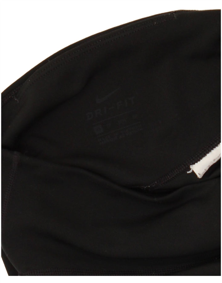 NIKE Damen Dri Fit Graphic Leggings UK 6 XS Schwarz