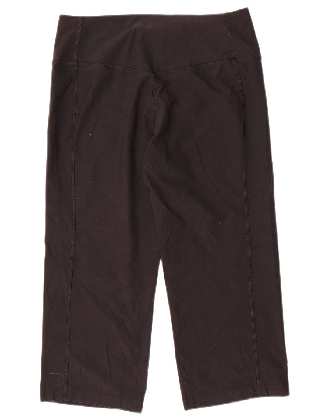 NIKE Womens Dri Fit Capri Leggings UK 12 Medium Schwarz Polyester