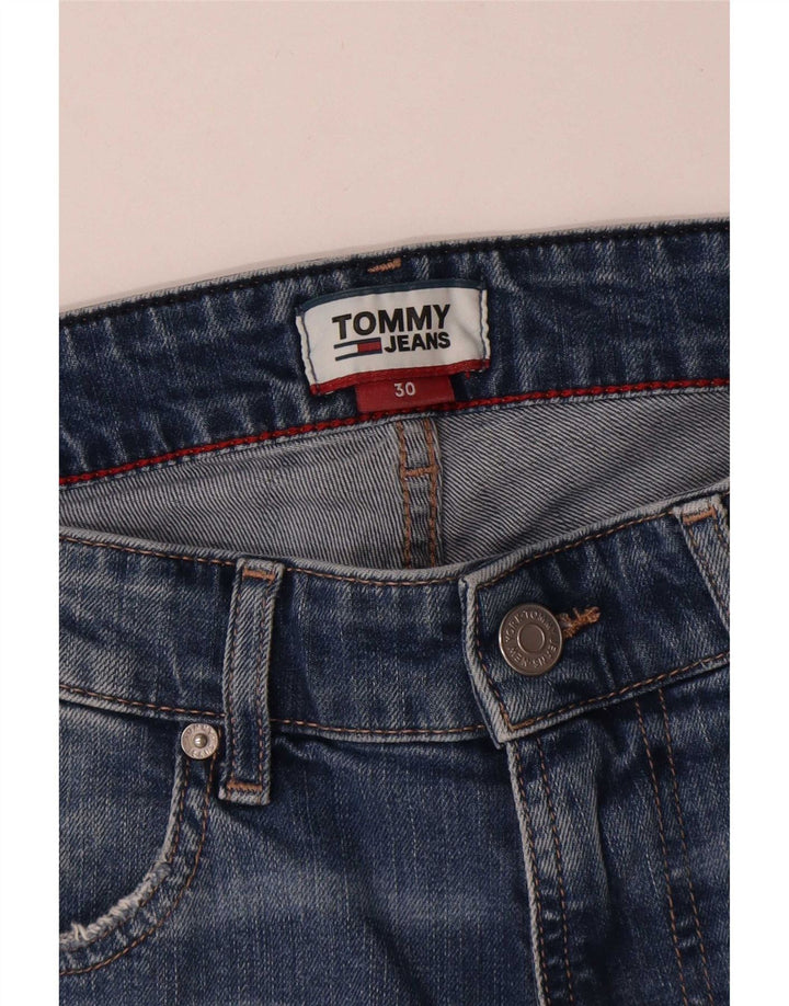 Tommy Hilfiger Herren-Jeansshorts mit entspannter Passform, W30, mittelblaue Baumwolle