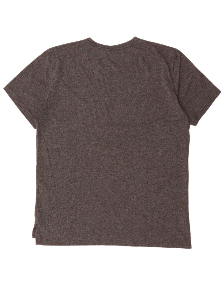 Nike Herren Dri Fit T-Shirt Top Large Grau Polyester