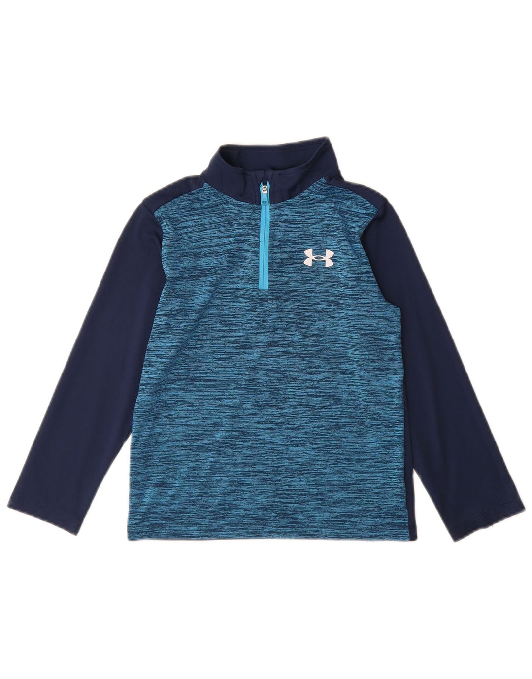 Under Armour Jungen-Pullover-Trainingsanzug-Oberteil, 5–6 Jahre, Marineblau, Farbblock