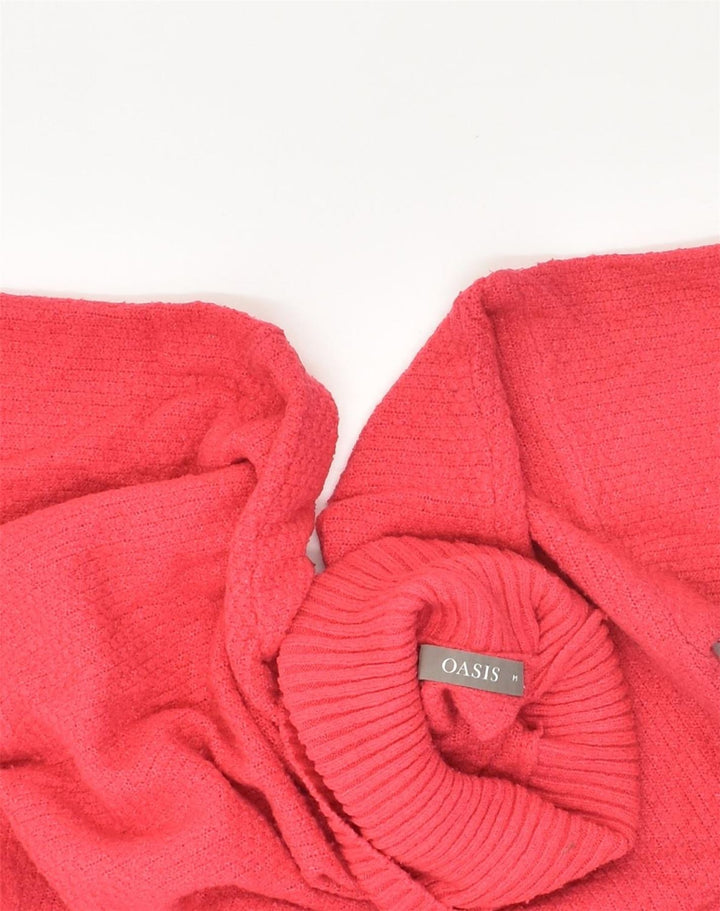 OASIS Womens Oversized Roll Neck Jumper Sweater UK 14 Medium Pink | Vintage Oasis | Thrift | Second-Hand Oasis | Used Clothing | Messina Hembry 