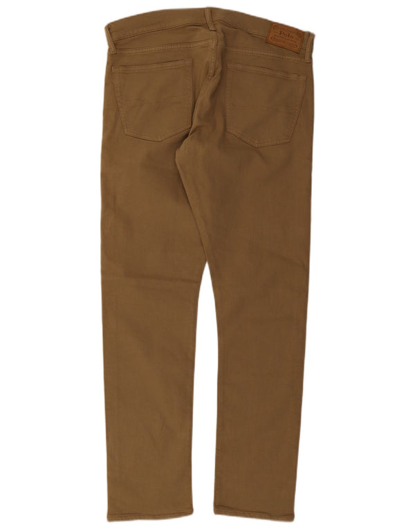 Polo Ralph Lauren Herren Slim Jeans W34 L32 Beige Baumwolle