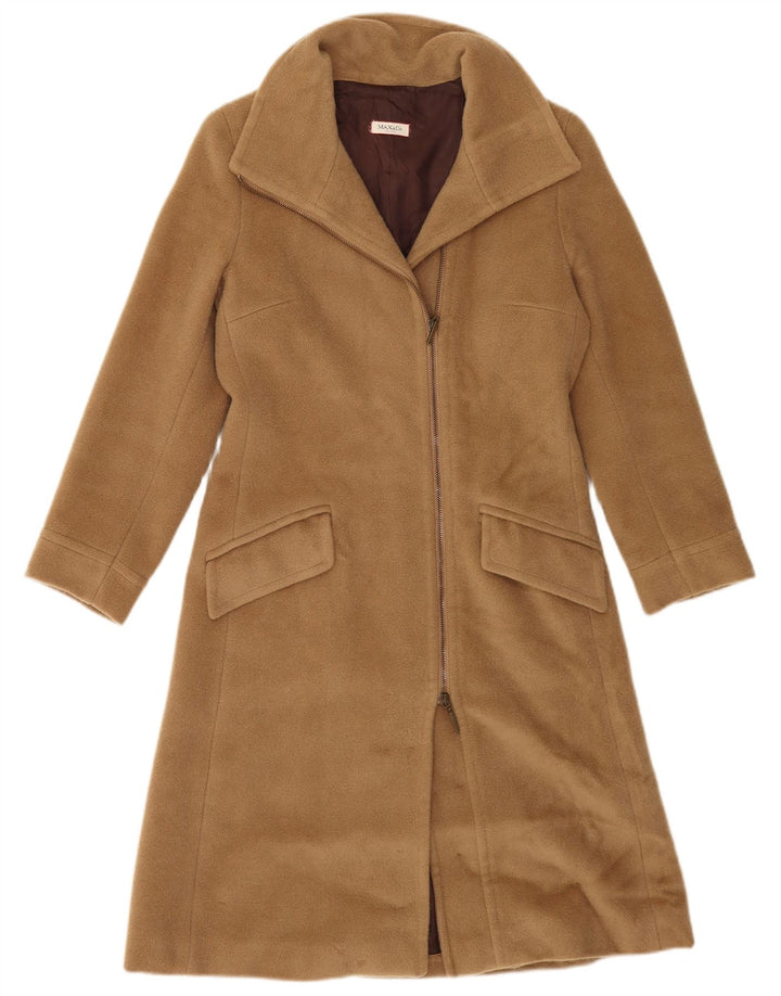 Max & Co. Damen Mantel IT 38 XS Braune Wolle