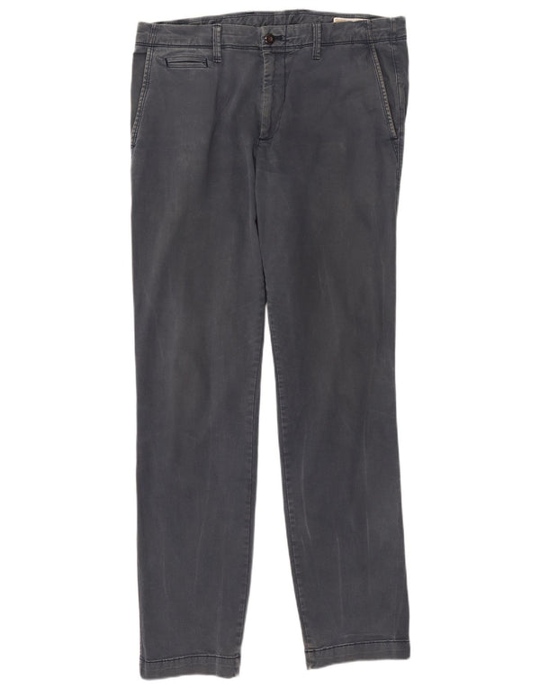 Gap Slim Chino-Hose für Herren, W34, L34, graue Baumwolle