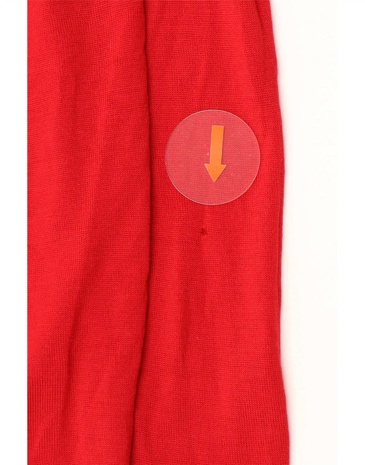Marks & Spencer Damen-Pullover mit U-Boot-Ausschnitt, UK 14, mittlere rote Wolle