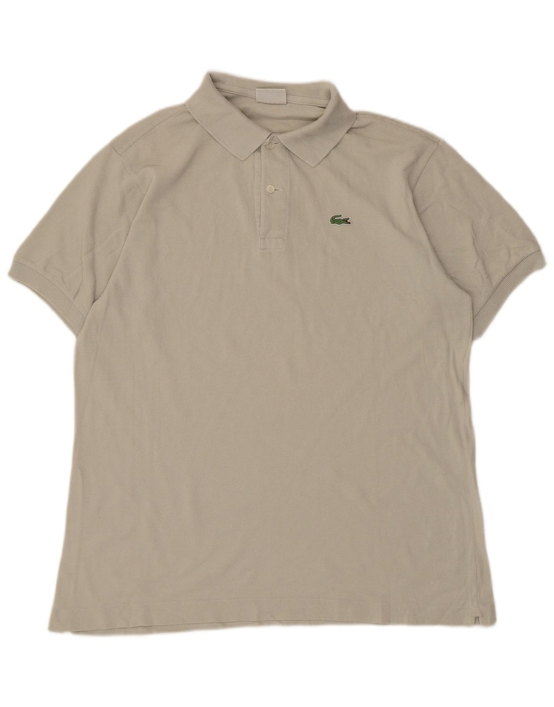 Lacoste Herren-Poloshirt, Größe 5, große graue Baumwolle