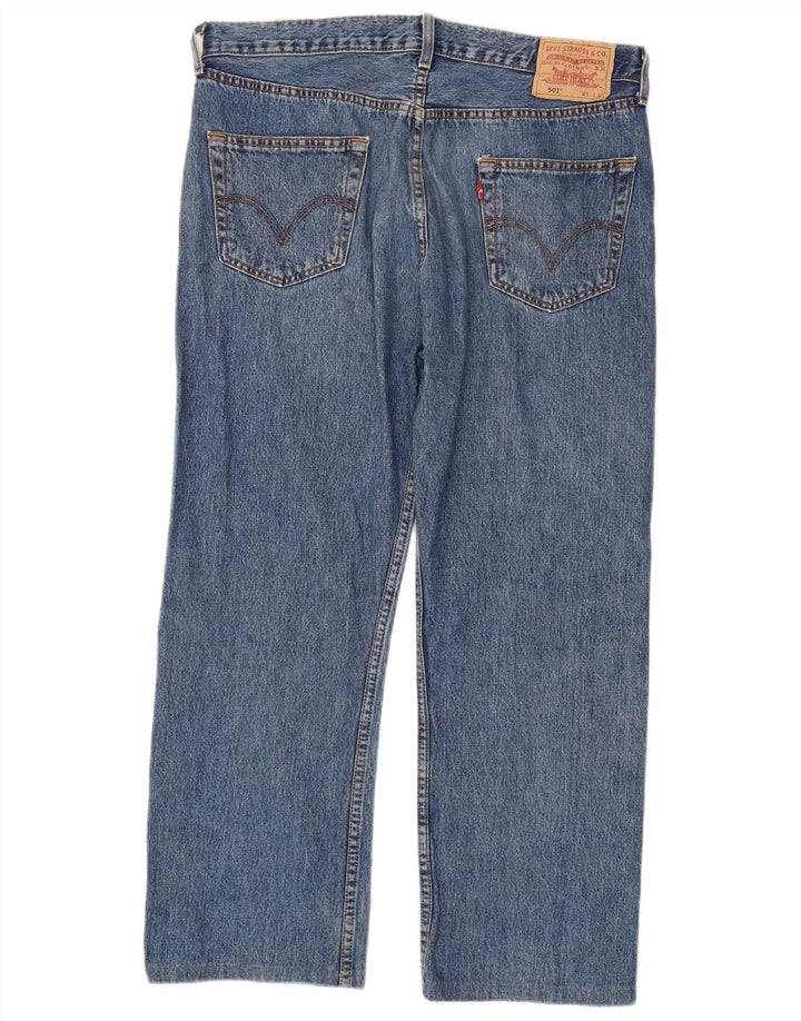 Levi's Herren 501 Straight Jeans W36 L28 Blaue Baumwolle