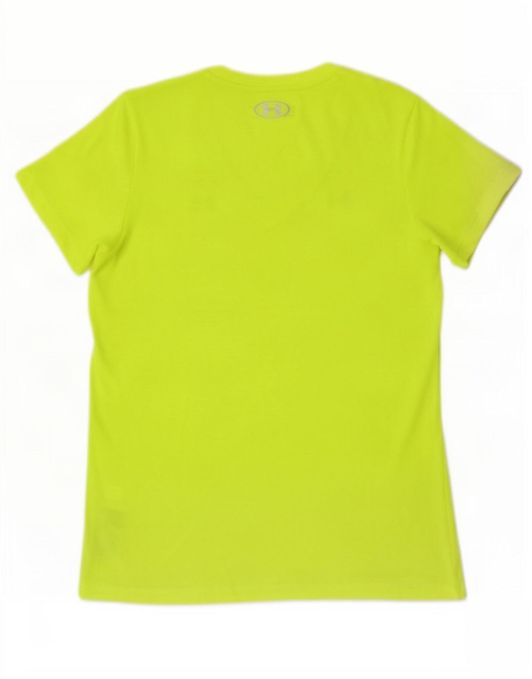 Under Armour Damen Heat Gear T-Shirt Top UK 12 Mittelgelbes Polyester