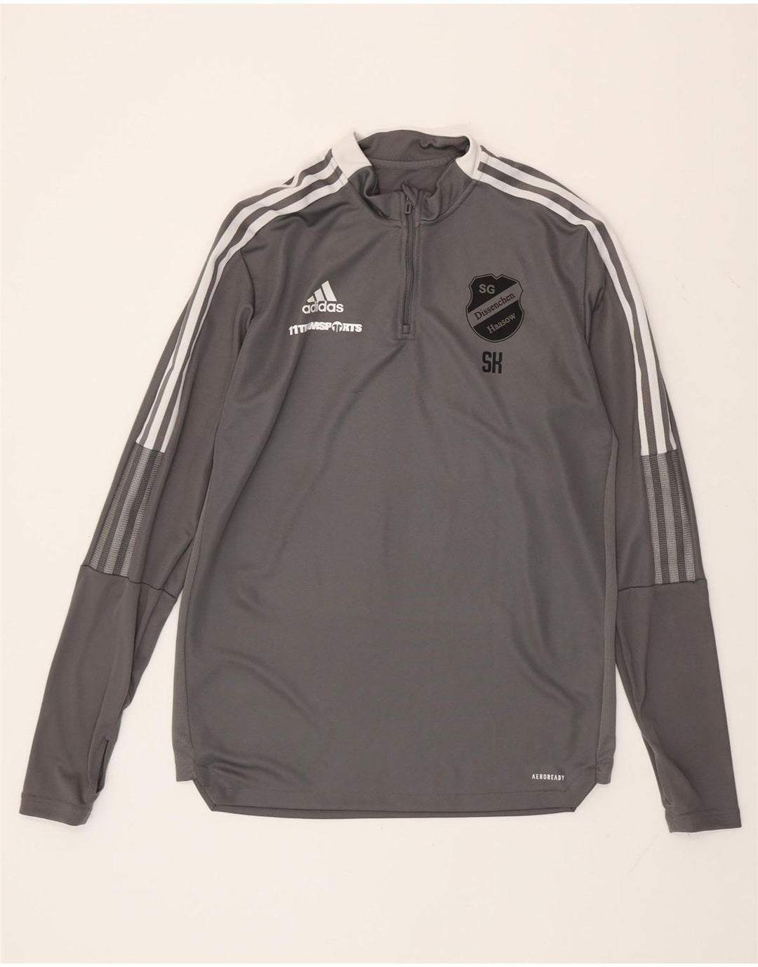 ADIDAS Herren Aeroready Graphic Pullover Trainingsanzug Top Large Grau
