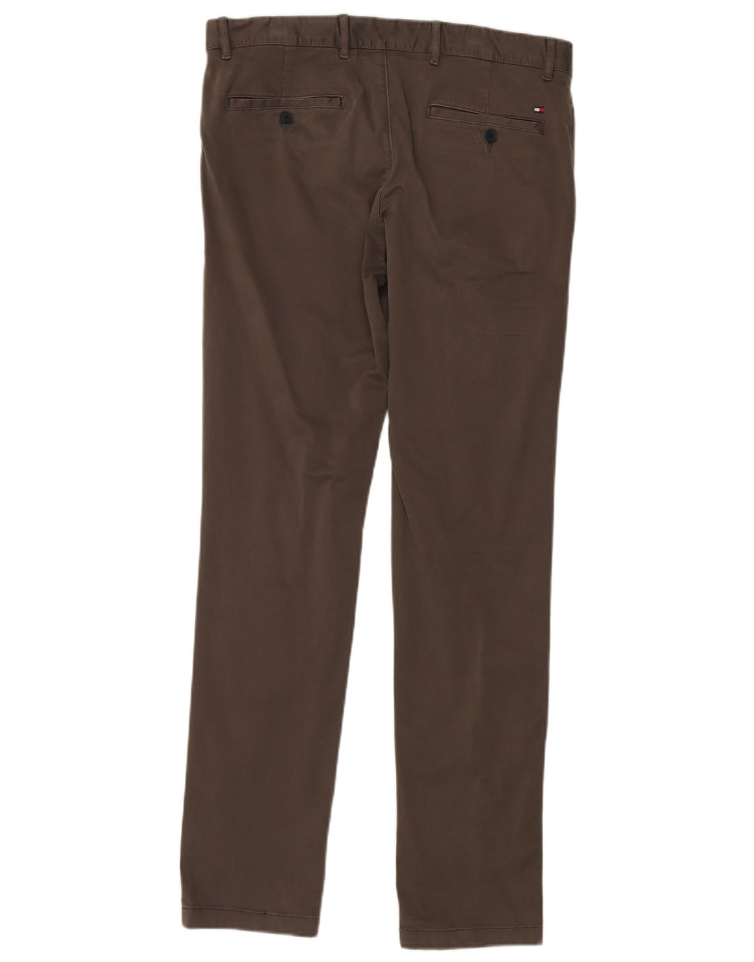 TOMMY HILFIGER Herren Slim Chinohose W34 L34 Graue Baumwolle