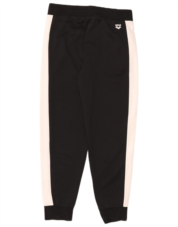 Arena Herren-Trainingshose, Jogginghose, groß, schwarzes Farbblock-Polyester