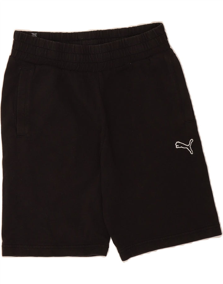 PUMA Mens Sport Shorts Medium  Black Cotton Vintage Puma and Second-Hand Puma from Messina Hembry 