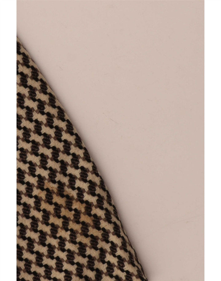 Poi By Krizia Damen Crop Blazer Jacke IT 40 Small Beige Houndstooth