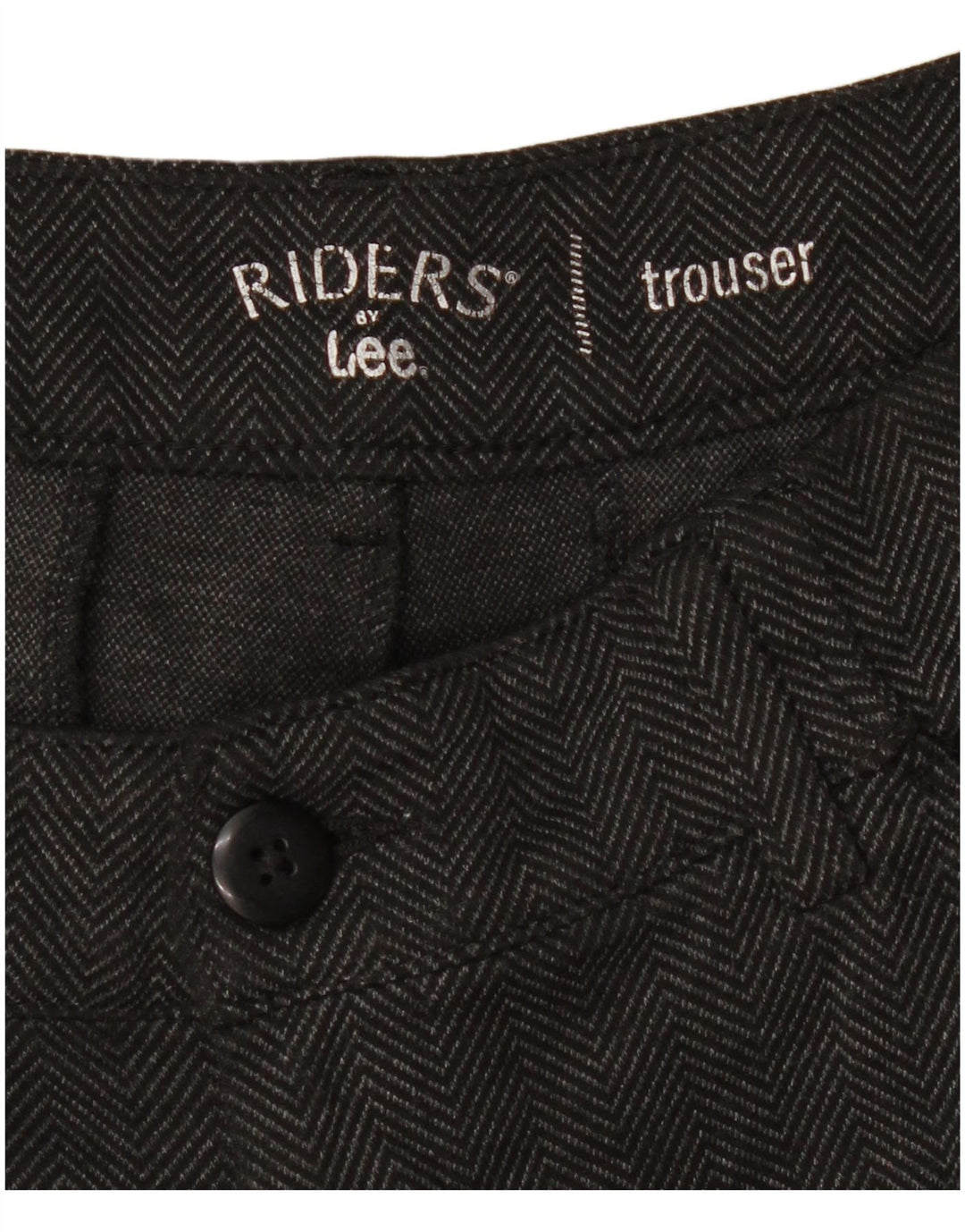 LEE Damen Riders Bootcut-Hose mit kurzem Schnitt, W32, L25, graues Fischgrätenmuster