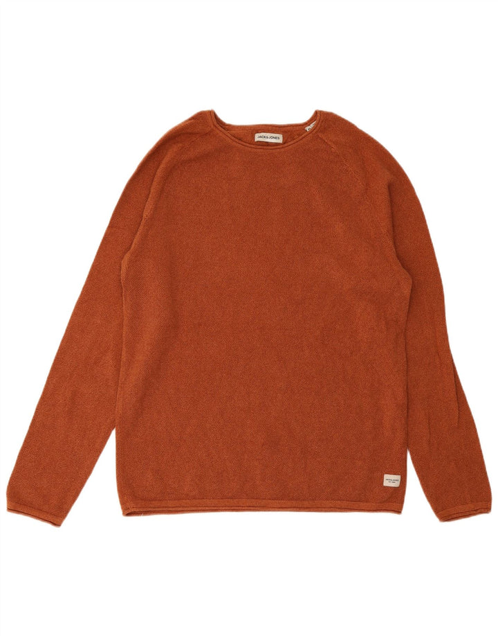Jack & Jones Herren-Pullover mit U-Boot-Ausschnitt, XL, Braun