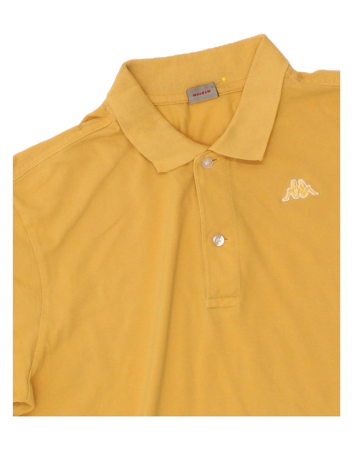 KAPPA Mens Polo Shirt Medium Yellow Cotton Vintage Kappa and Second-Hand Kappa from Messina Hembry 