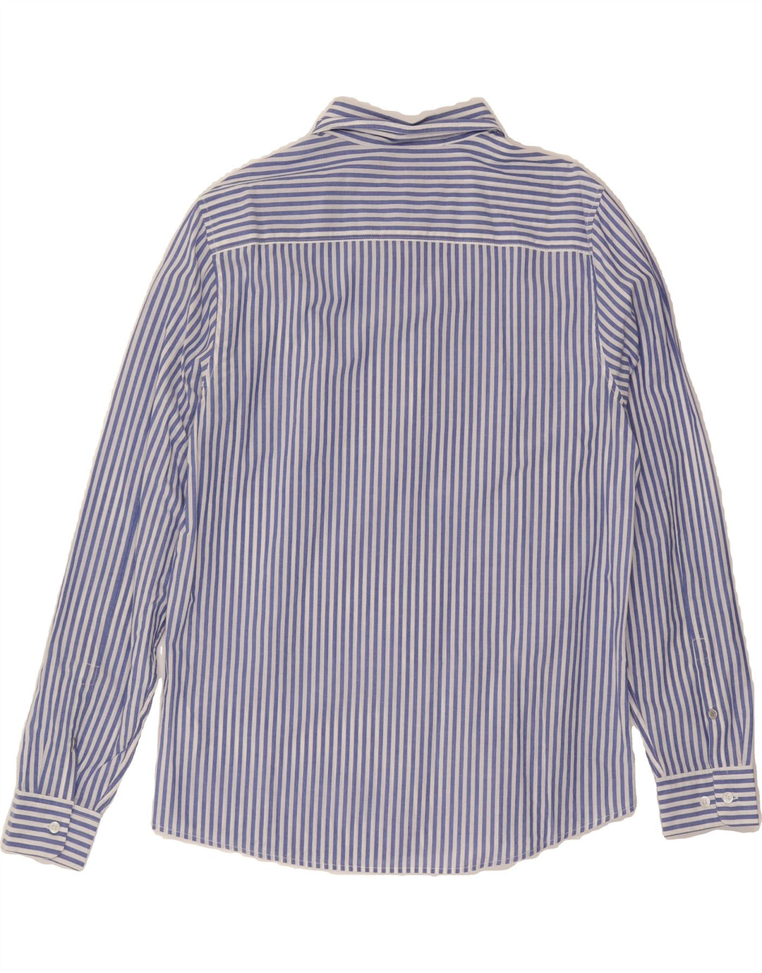 CALVIN KLEIN JEANS Mens Regular Fit Shirt Large Blue Striped Cotton Vintage Calvin Klein Jeans and Second-Hand Calvin Klein Jeans from Messina Hembry 
