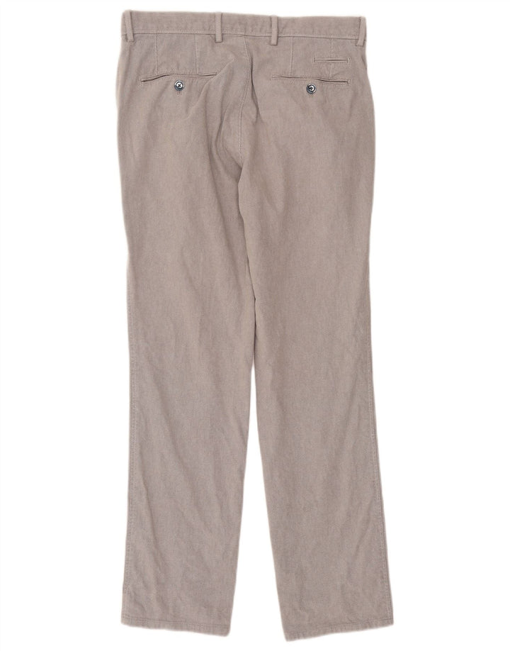Massimo Dutti Herren Chinohose EU 38 Small W30 L29 Grau Argyle/Diamant