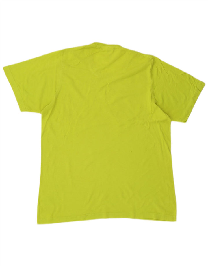 Adidas Herren Grafik-T-Shirt aus mittelgrüner Baumwolle