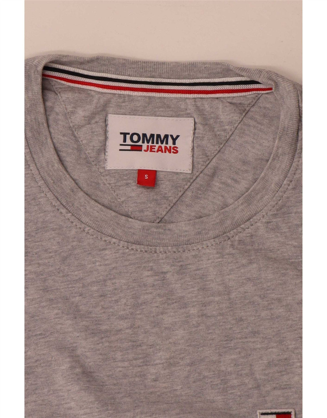 Tommy Hilfiger Herren T-Shirt Top Small Grau