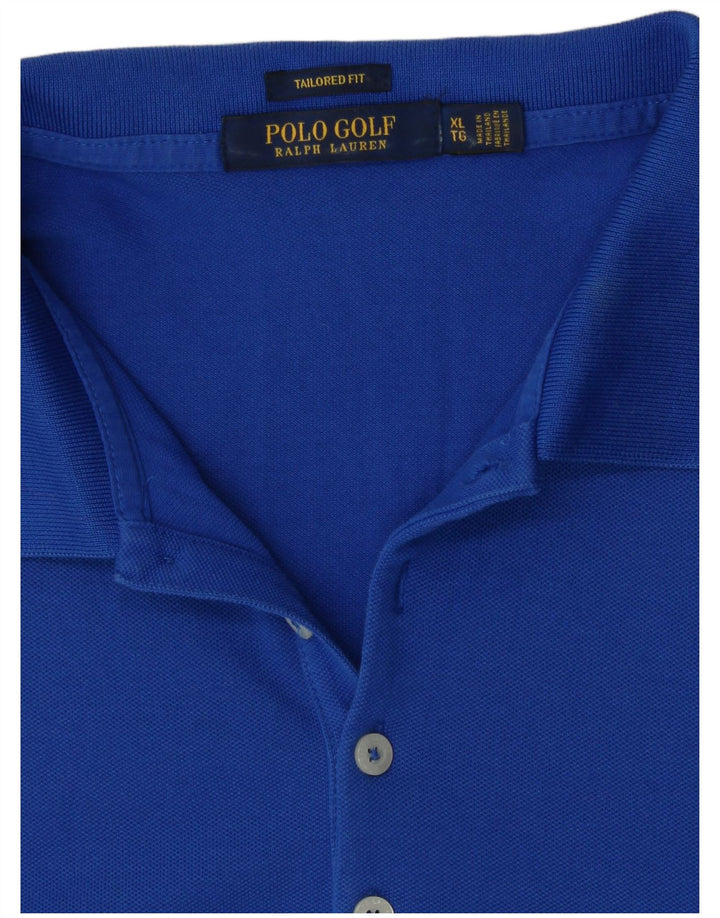 Polo Ralph Lauren Herren-Poloshirt mit maßgeschneiderter Passform, XL, Blau