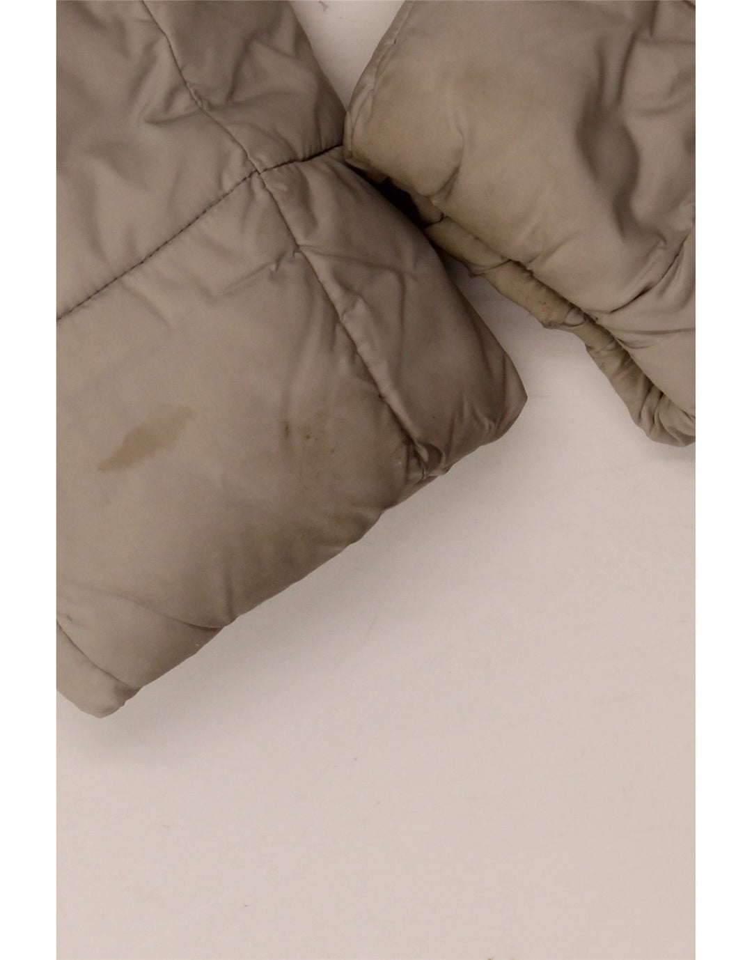 GUESS Damen Wattierte Jacke UK 16 Large Beige Polyester