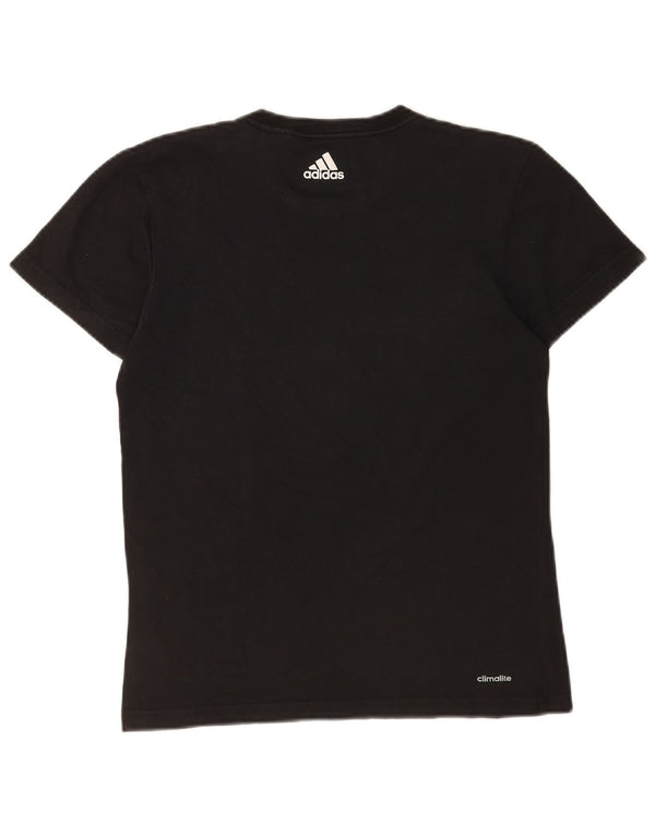 Adidas Herren Climalite Graphic T-Shirt Top Small Schwarz Colourblock Baumwolle