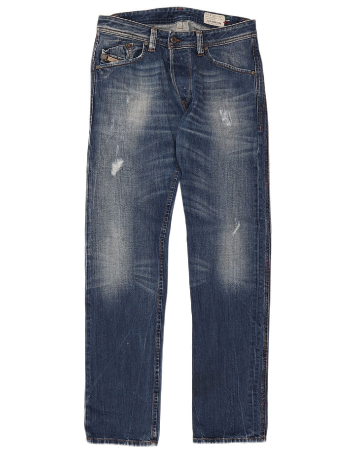 Diesel Herren Darron Distressed Slim Tapered Jeans W30 L32 Blaue Baumwolle