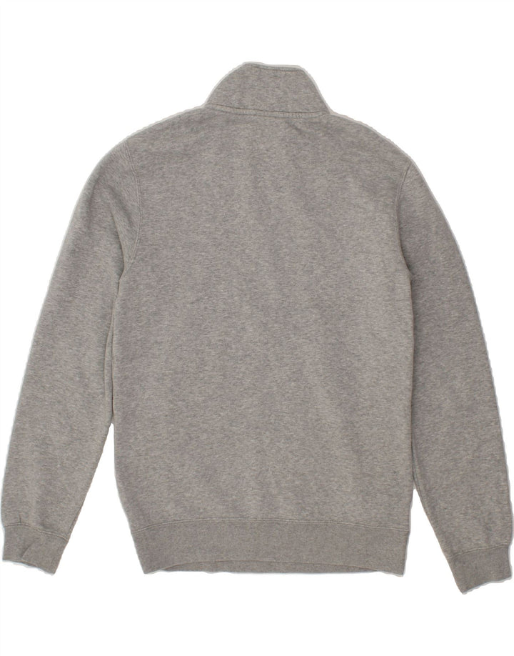 NIKE Mens Zip Neck Sweatshirt Jumper Small Grey Cotton Vintage Nike and Second-Hand Nike from Messina Hembry 