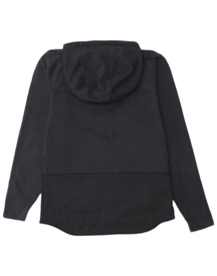 Nike Herren-Kapuzenpullover mit Reißverschluss, Größe S, schwarze Baumwolle