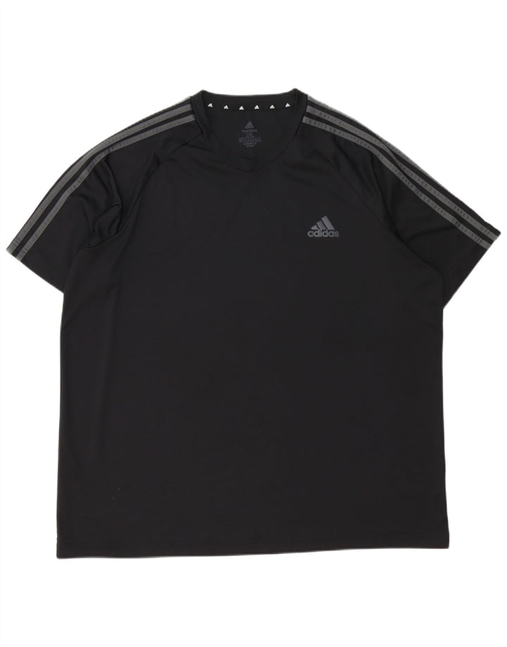Adidas Herren Aeroready T-Shirt Top 2XL Schwarz Polyester