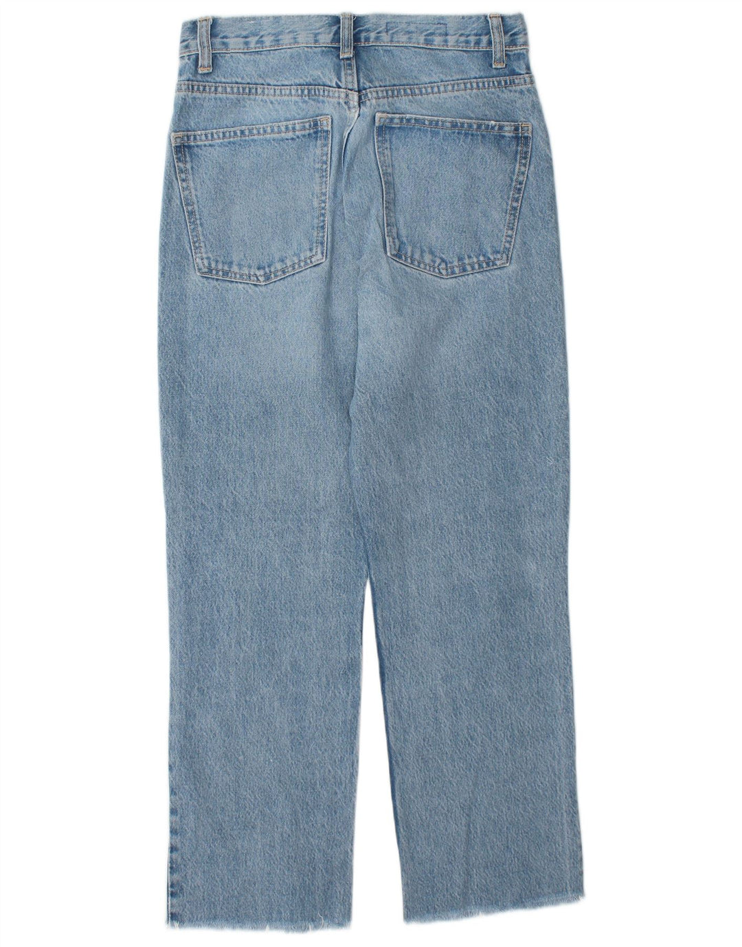 ZARA Damen-Jeans mit hoher Taille, gerade, EU 36, XS, W26, L26, blaue Baumwolle