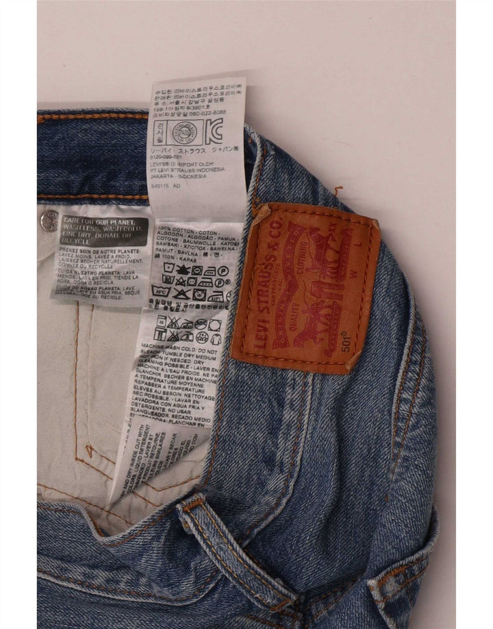 Levi's Damen 501 Jeansshorts W28 mittelblaue Baumwolle