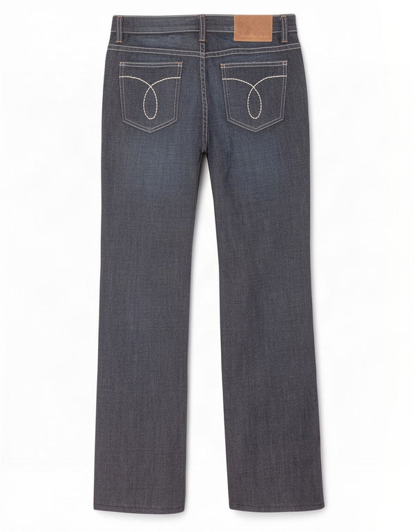 Calvin Klein Womens Straight Jeans W28 L31 Navy Blue Cotton