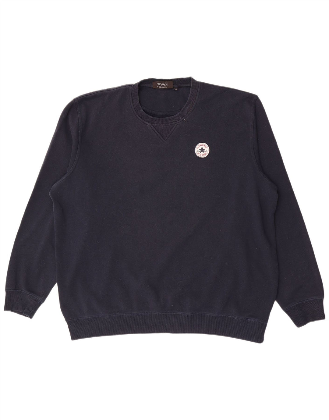 Converse Herren Chuck Taylor Sweatshirt Pullover XL Marineblau Baumwolle