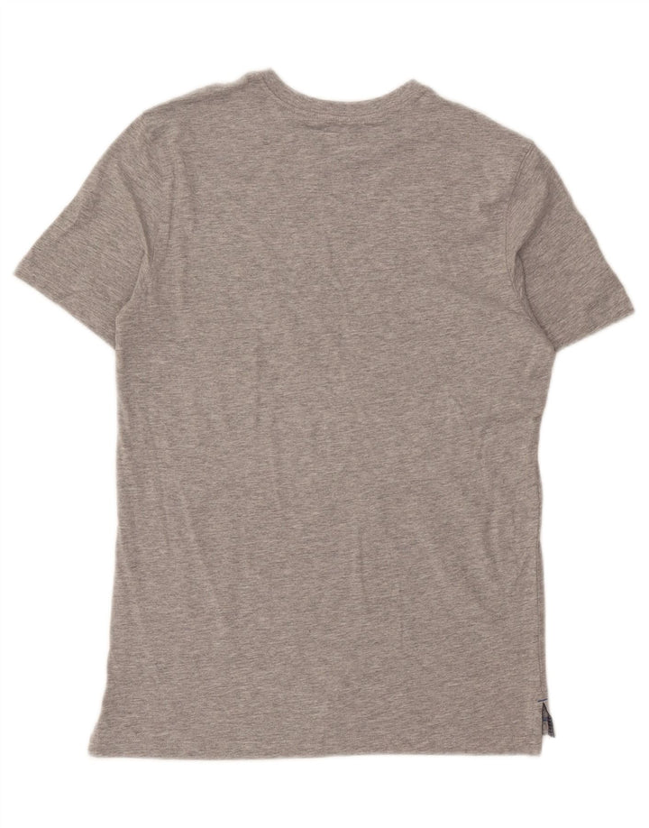 WHITE STUFF Mens Graphic T-Shirt Top Small Grey Cotton