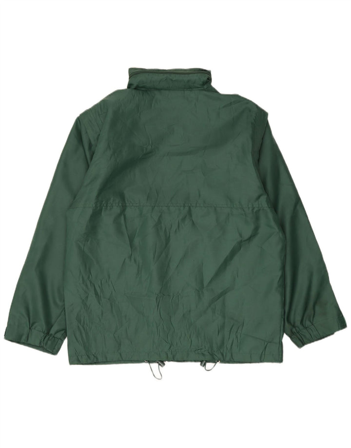 Spalding Herren-Regenjacke mit lockerer Passform und Kapuze, UK 38, Mittelgrün, Polyamid