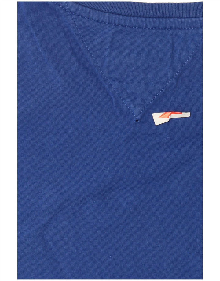 Tommy Hilfiger Herren T-Shirt Top mittelblaue Baumwolle