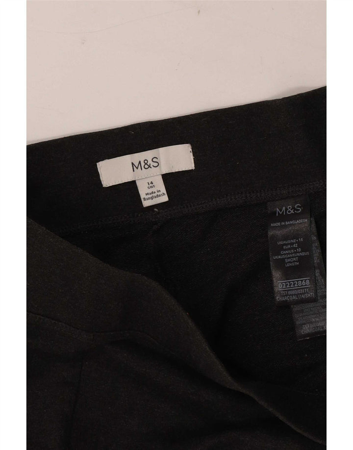 Marks & Spencer Damen Leggings UK 14 Große graue Baumwolle