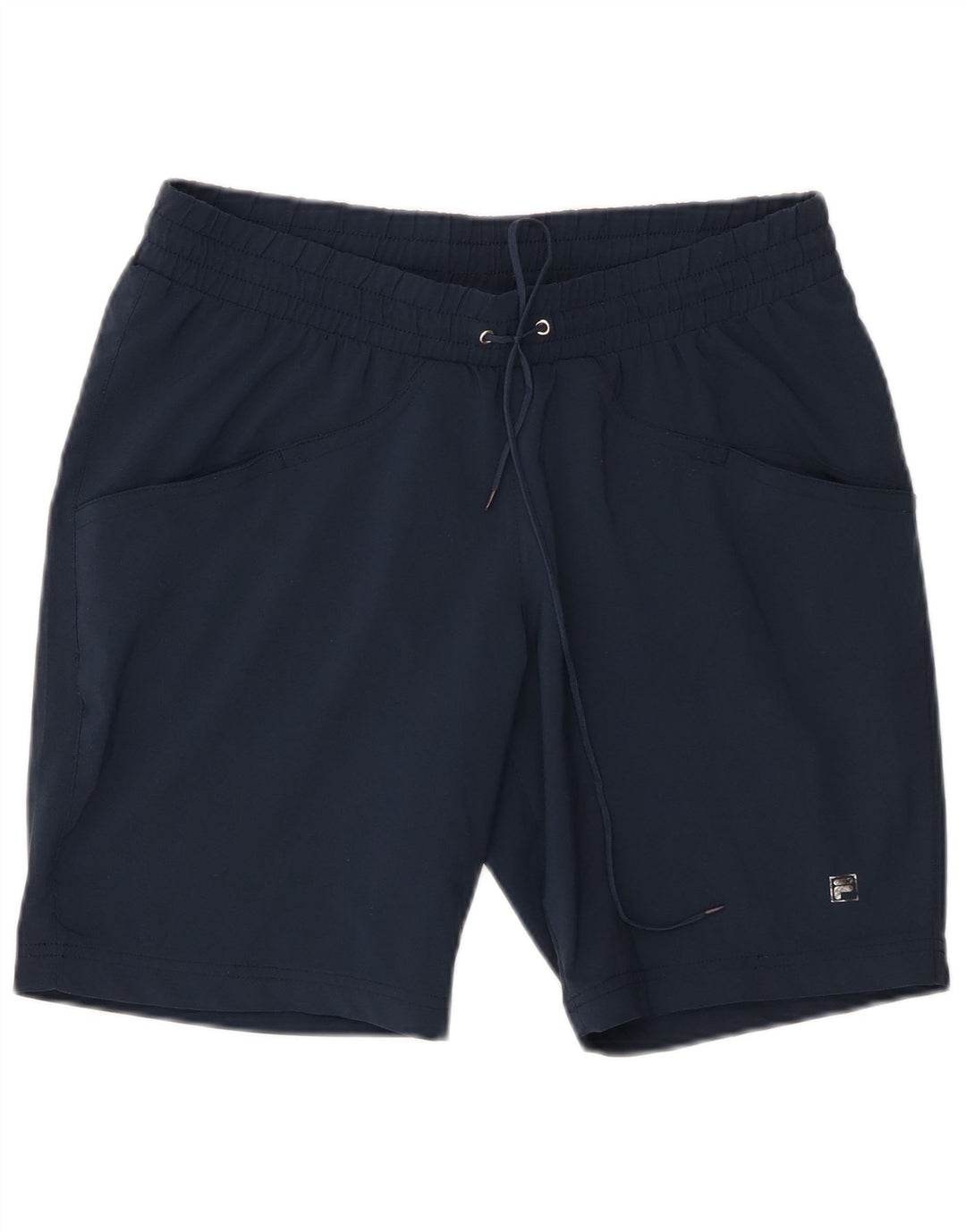 Fila Damen Sportshorts UK 16 Large Marineblau Polyester