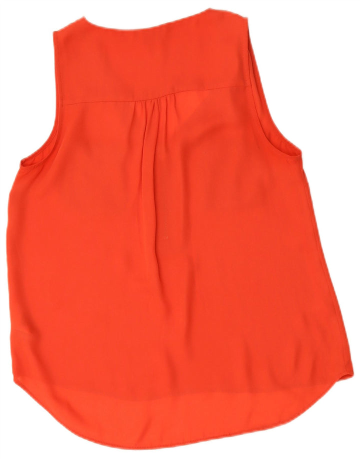 Guess Damen Weste Top UK 10 Small Rot Polyester
