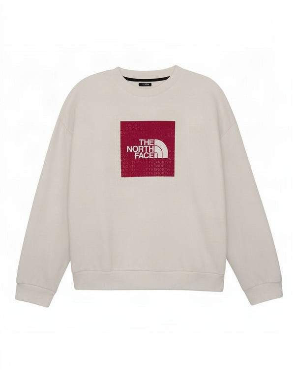 The North Face Damen-Sweatshirt mit Grafik, UK 16, Größe L, weiße Baumwolle
