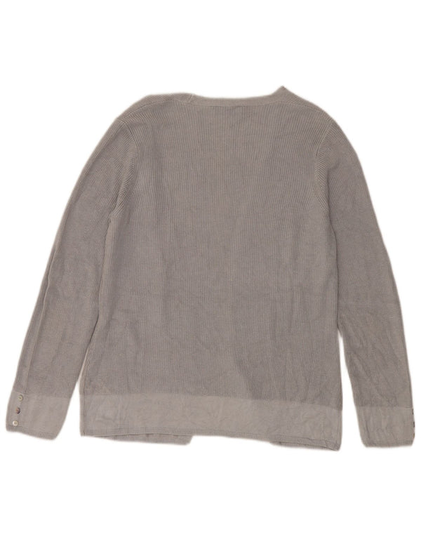Per Una Offener Damen-Cardigan-Pullover UK 14 Large Grau