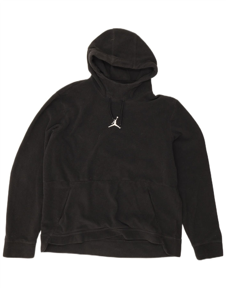 Jordan Herren-Kapuzenpullover aus Fleece mit Grafik, groß, aus schwarzem Polyester
